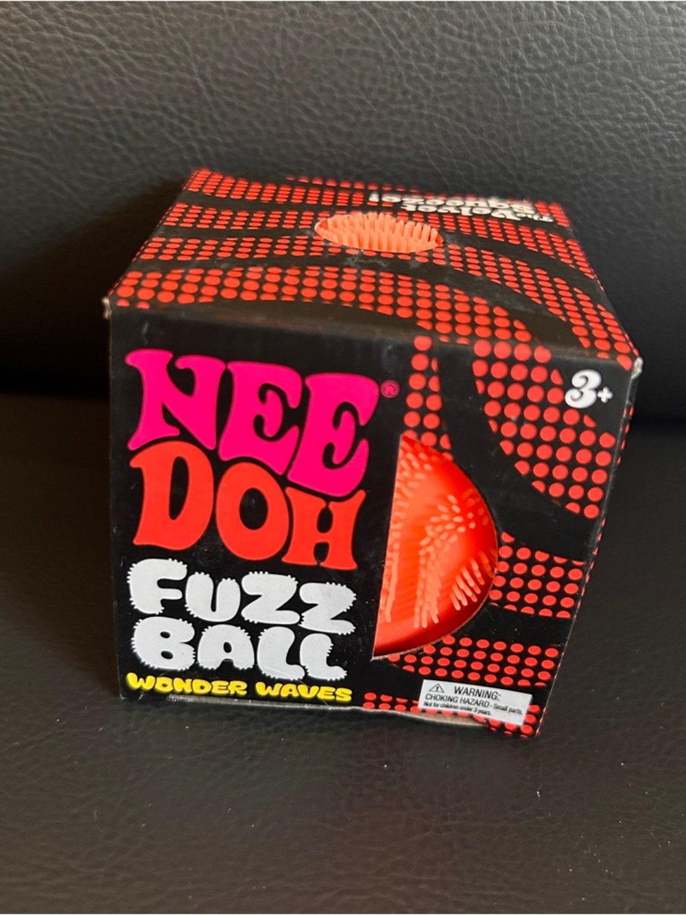 Nee Doh Fuzzball Fidget Toy - Orange NEW